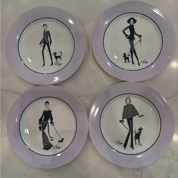 Ruben Toledo for Nordstrom 2002 Limited Edition 8” plates - Picture 1 of 7